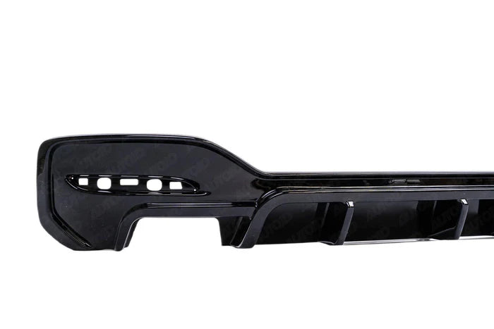 BMW 1 Series M Sport F20 F21 LCI Single Exit (118i 120i 120d 125i) EVO-1 Gloss Black Rear Diffuser by ZAERO (2015-2019)
