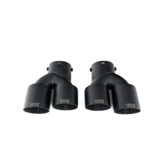 BMW M240I G42 M340I G20 AND M440I G22 CERAKOTE BLACK EXHAUST TIPS BY TRE (2021 + ) - Exhaust Tips