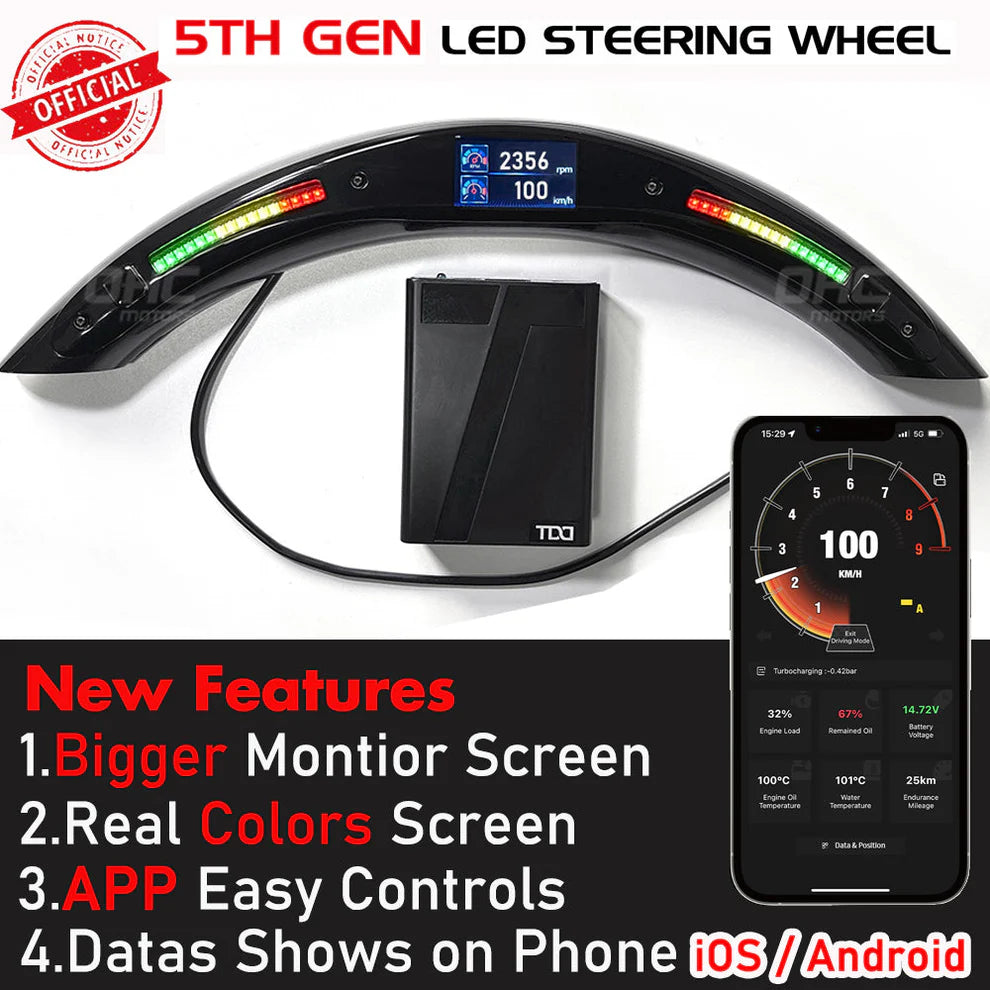 Galaxy Pro LED Steering Wheel for Volkswagen GTI/MK7 - Steering Wheel