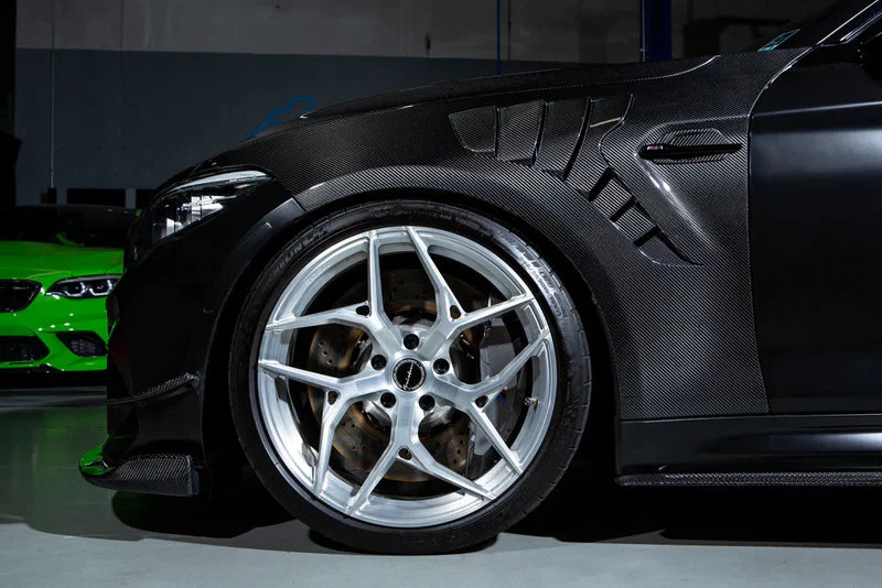 CARBON FIBRE FRONT FENDERS FOR BMW M2 & M2 COMPETITION (2015-2021 F87) By Alpha-N - Carbon Fenders