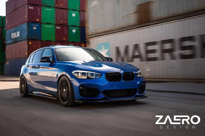 BMW 1 Series F20 F21 & 2 Series F22 EVO-1 Gloss Black Side Skirts by ZAERO (2011-2019)