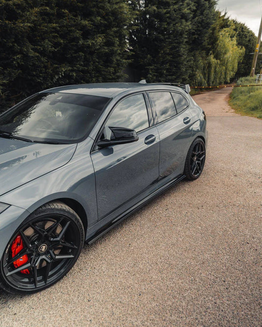 BMW 1 Series & M135i F40 EVO-1 Gloss Black Side Skirts by ZAERO (2019-2024)