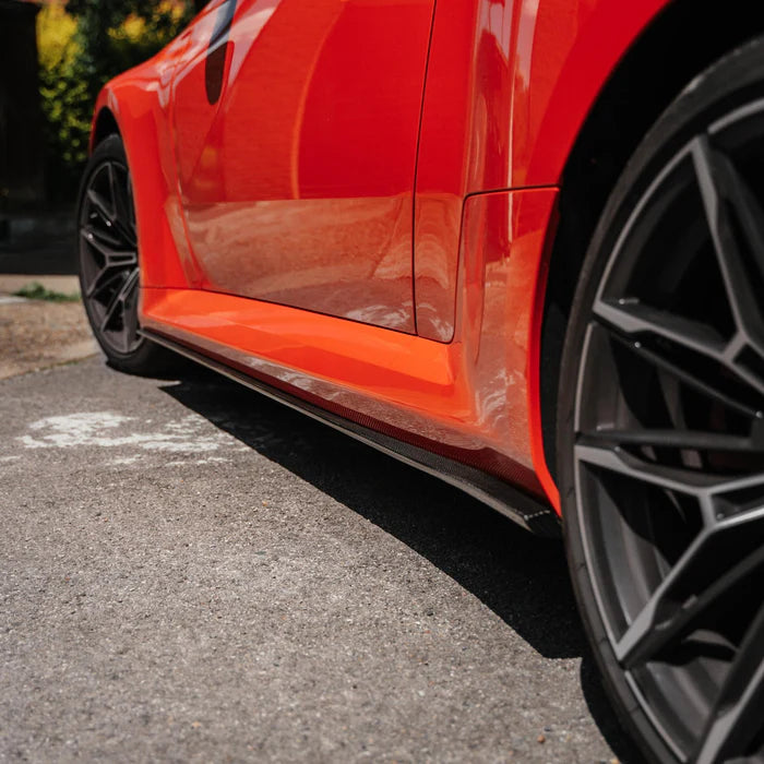 BMW G87 M2 TR87 Carbon Fibre Flat Side Skirts by TRE (2023+)