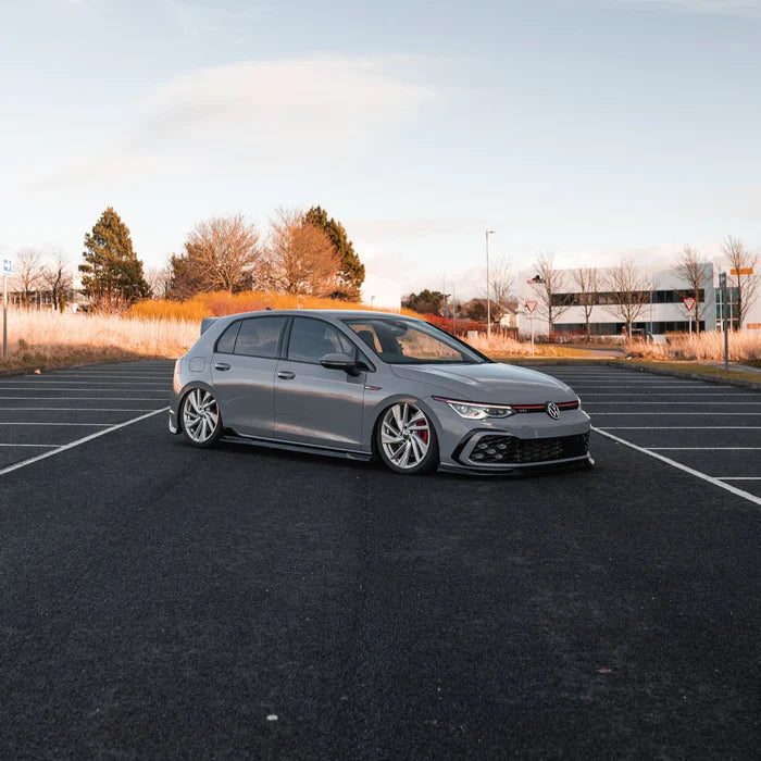 VW Golf / Golf GTI / Golf R Mk8 & Mk8.5 EVO-1 Gloss Black Side Skirts by ZAERO (2020+)