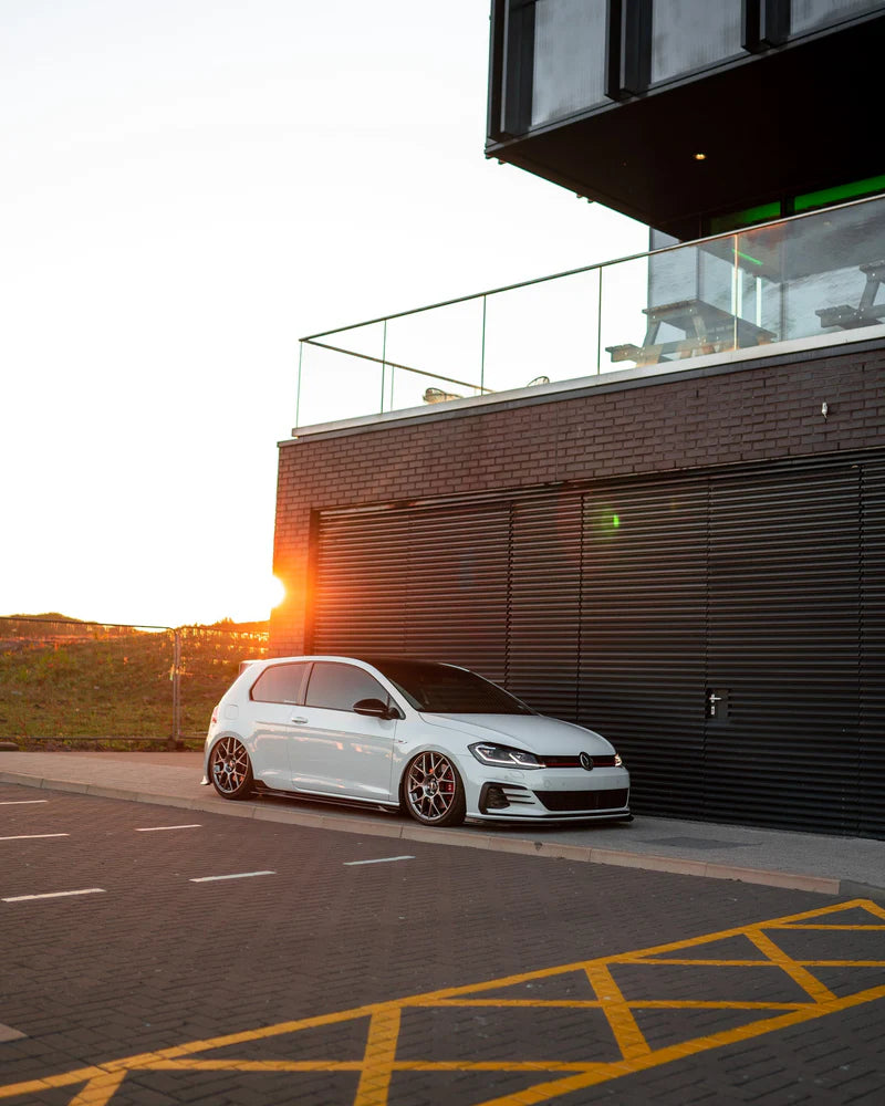 VW Golf, Golf GTI & Golf R Mk7 / Mk7.5 EVO-1 Gloss Black Side Skirts by ZAERO (2014-2020)