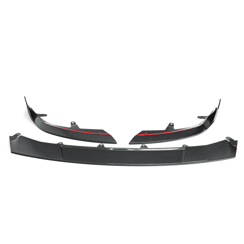 BMW G87 M2 TR87 CARBON FIBRE FRONT SPLITTER WITH WINGLETS BY TRE (2023 + ) - Carbon Splitter