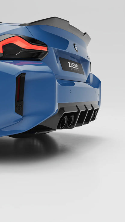 BMW M2 G87 EVO-S Gloss Black Rear Diffuser by ZAERO (2023+)