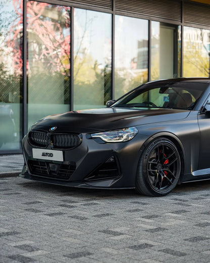 BMW 2 SERIES M SPORT & M240I G42 PRE-PREG CARBON FIBRE ID-01 FRONT SPLITTER BY TRE (2021 + ) - Carbon Splitter