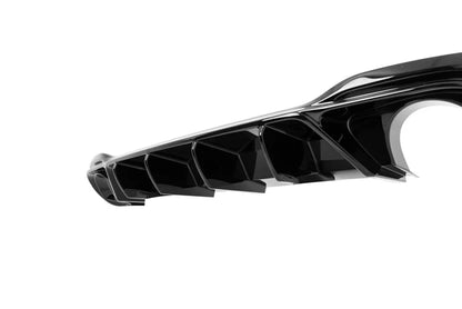 VW Golf GTI Mk8 & Mk8.5 EVO-1 Gloss Black Rear Diffuser by ZAERO (2020+)
