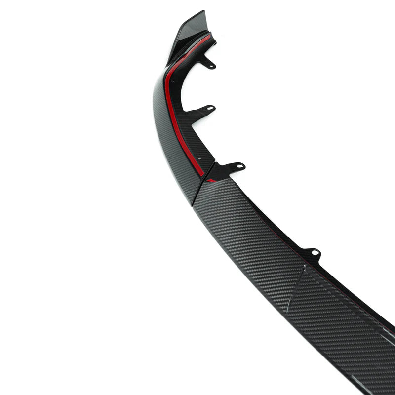 BMW G87 M2 TR87 CARBON FIBRE FRONT SPLITTER WITH WINGLETS BY TRE (2023 + ) - Carbon Splitter