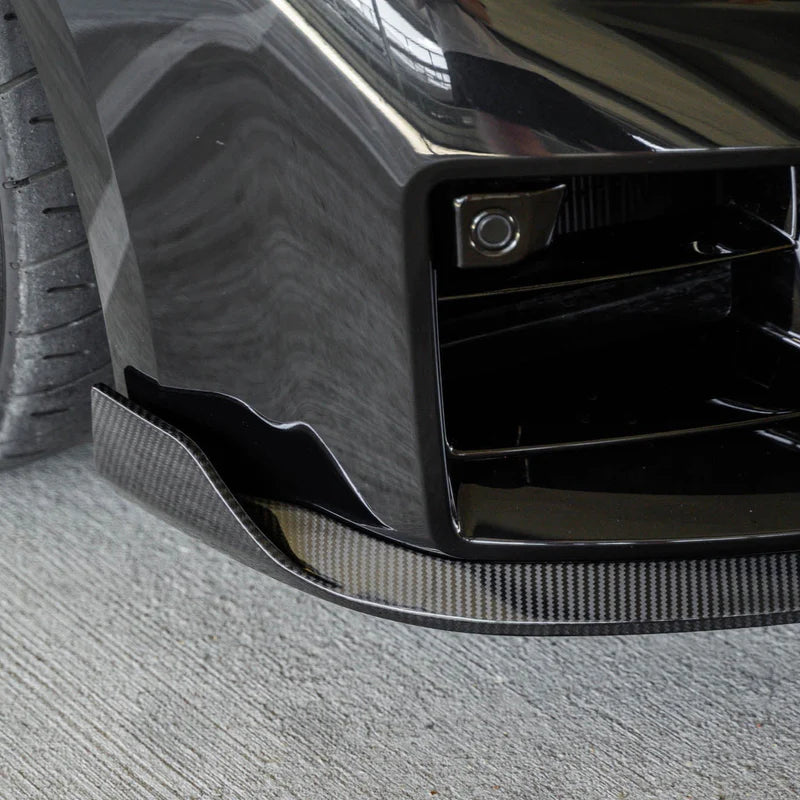 BMW G87 M2 TR87 CARBON FIBRE FRONT SPLITTER WITH WINGLETS BY TRE (2023 + ) - Carbon Splitter