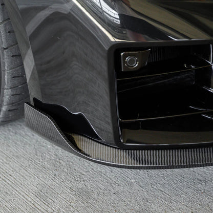BMW G87 M2 TR87 CARBON FIBRE FRONT SPLITTER WITH WINGLETS BY TRE (2023 + ) - Carbon Splitter