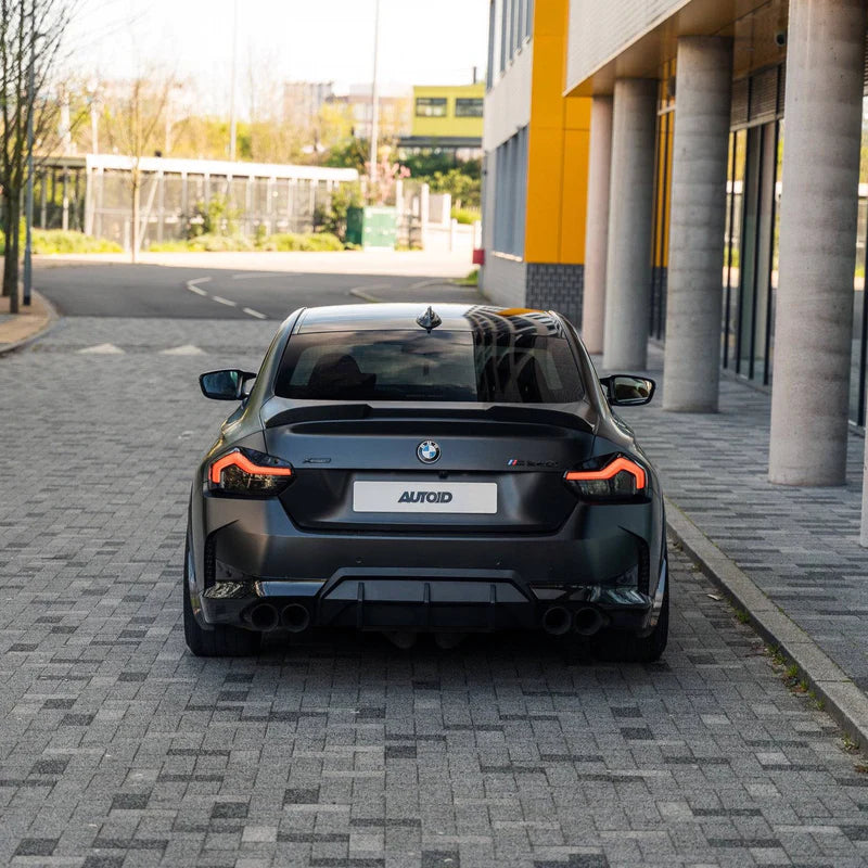 BMW M2 G87 2 SERIES & M240I G42 PRE-PREG CARBON FIBRE ID-01 REAR SPOILER BY TRE (2021 + ) - Carbon Rear Spoiler
