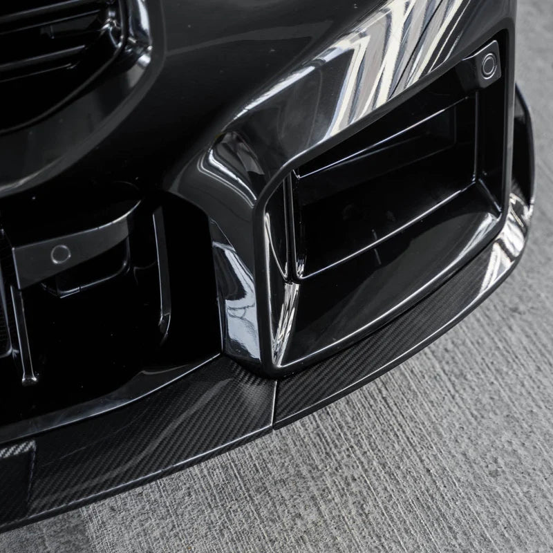 BMW G87 M2 TR87 CARBON FIBRE FRONT SPLITTER WITH WINGLETS BY TRE (2023 + ) - Carbon Splitter