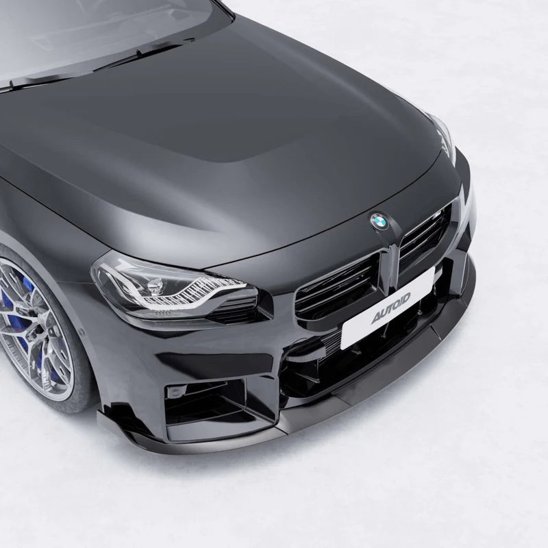 BMW G87 M2 TR87 CARBON FIBRE FRONT SPLITTER WITH WINGLETS BY TRE (2023 + ) - Carbon Splitter