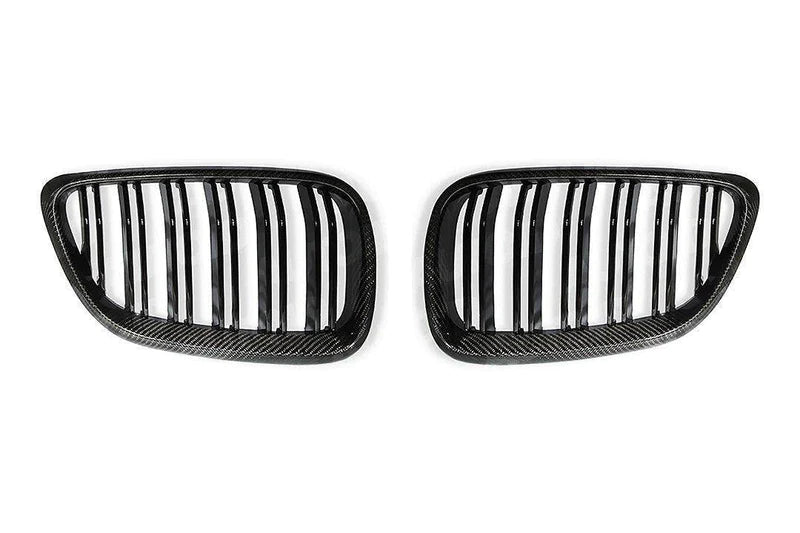 Carbon Fibre Double Slat Kidney Grilles for BMW 2 Series & M2 (2014-2020, F22 F87)