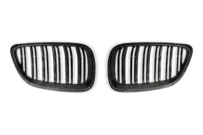 Carbon Fibre Double Slat Kidney Grilles for BMW 2 Series & M2 (2014-2020, F22 F87)
