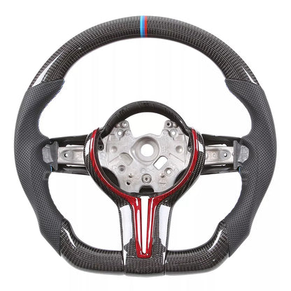 Carbon Flat Bottom Steering Wheel for BMW M2 F87/M3 F80/M4 F82/M5 F90 - Steering Wheel