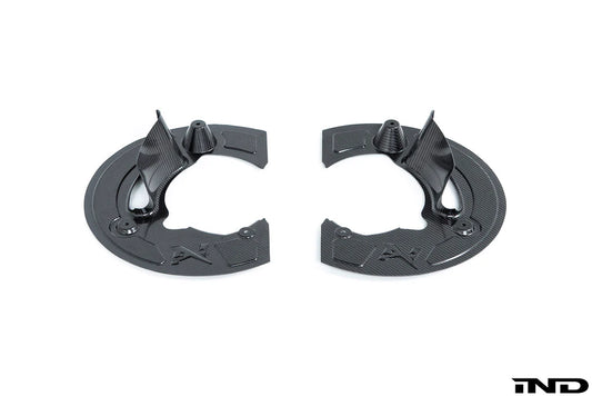 G8X M2 / M3 / M4 Carbon Brake Duct Shield Set by Alpha-N - Carbon Duct Vents