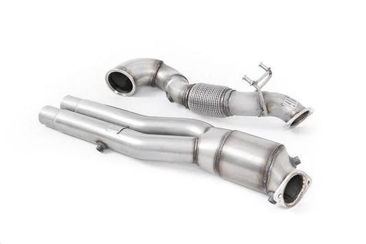 AUDI RS3 8Y LARGE BORE DOWNPIPE AND HI-FLOW SPORTS CAT BY MILLTEK (2021 + ) - Decat Downpipe