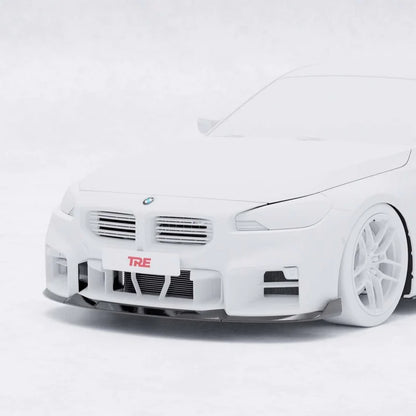 BMW G87 M2 TR87 CARBON FIBRE FRONT SPLITTER WITH WINGLETS BY TRE (2023 + ) - Carbon Splitter