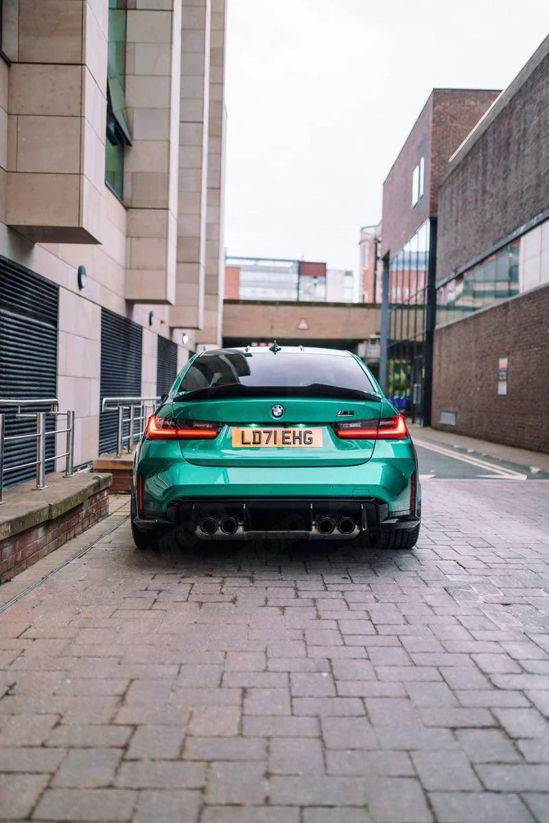 BMW M3 G80 & BMW 3 SERIES G20 PRE-PREG CARBON FIBRE DUCKTAIL REAR SPOILER BY TRE (2018 + ) - Carbon Rear Spoiler