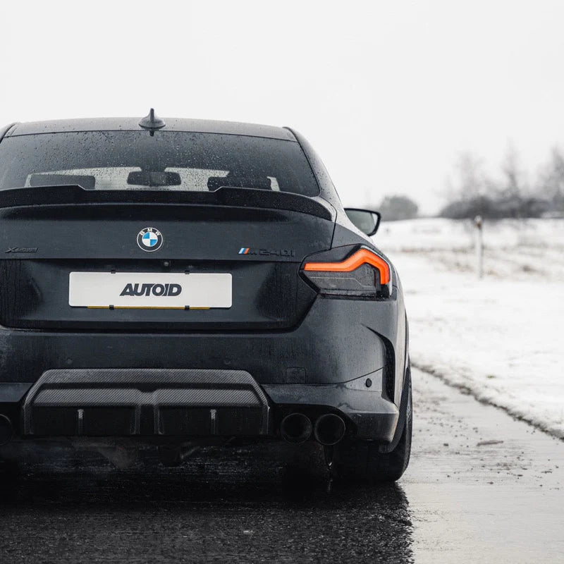 BMW M2 G87 2 SERIES & M240I G42 PRE-PREG CARBON FIBRE ID-01 REAR SPOILER BY TRE (2021 + ) - Carbon Rear Spoiler