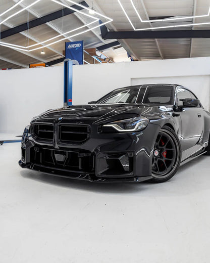 BMW M2 G87 EVO-S Gloss Black Front Lip by ZAERO (2023+)