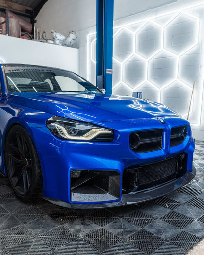 BMW G87 M2 TR87 CARBON FIBRE FLAT FRONT SPLITTER BY TRE (2023 + ) - Carbon Splitter