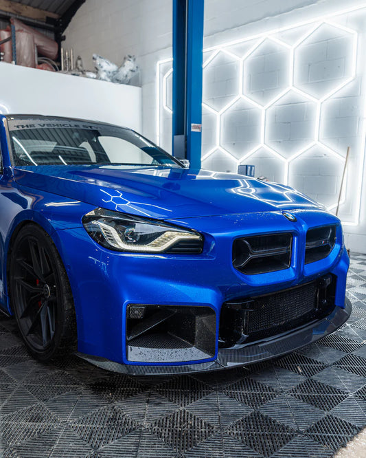 BMW G87 M2 TR87 CARBON FIBRE FLAT FRONT SPLITTER BY TRE (2023 + ) - Carbon Splitter