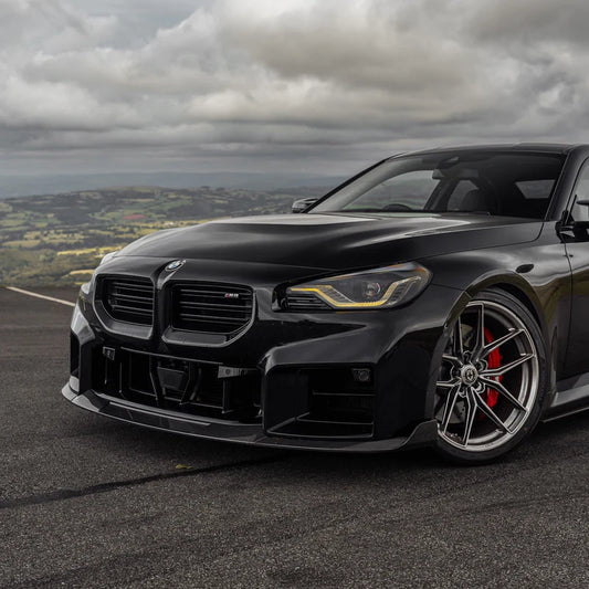 BMW G87 M2 TR87 CARBON FIBRE FRONT SPLITTER WITH WINGLETS BY TRE (2023 + ) - Carbon Splitter