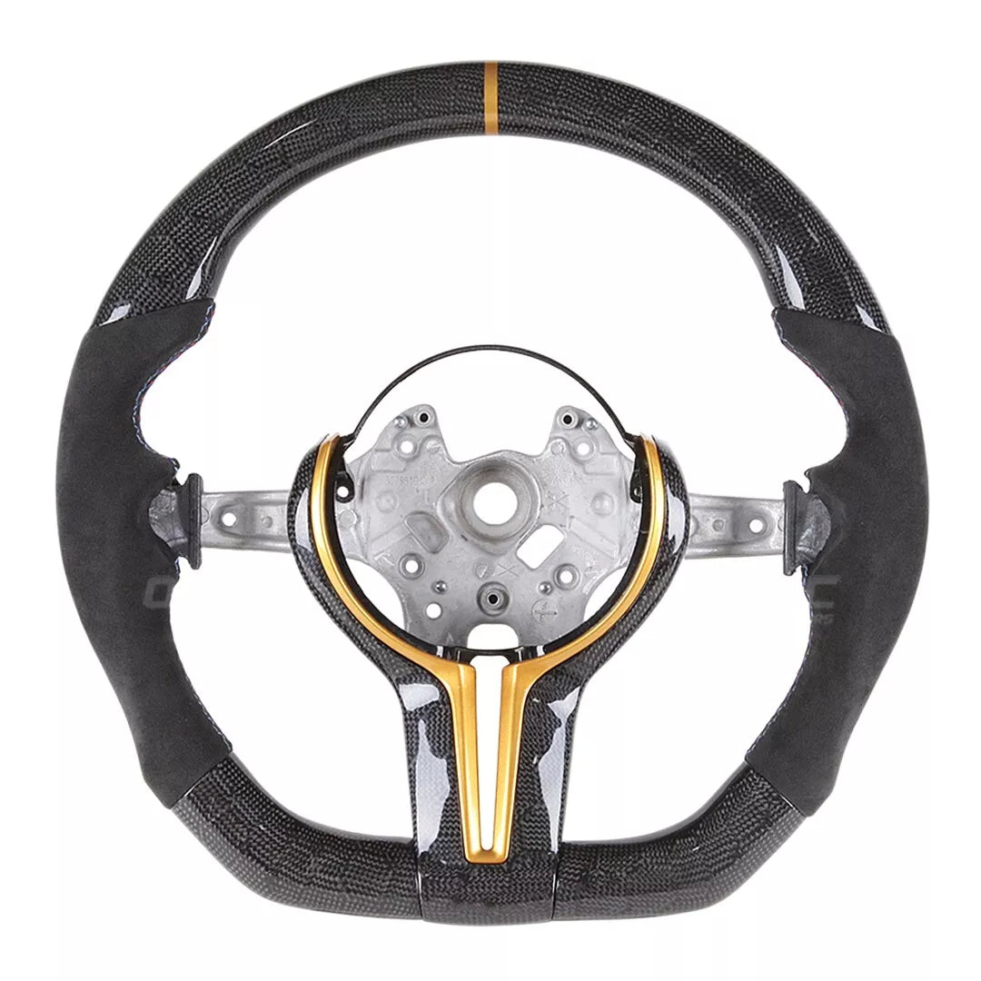 Carbon Flat Bottom Steering Wheel for BMW M2 F87/M3 F80/M4 F82/M5 F90 - Steering Wheel