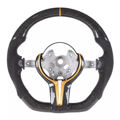 Carbon Flat Bottom Steering Wheel for BMW M2 F87/M3 F80/M4 F82/M5 F90 - Steering Wheel
