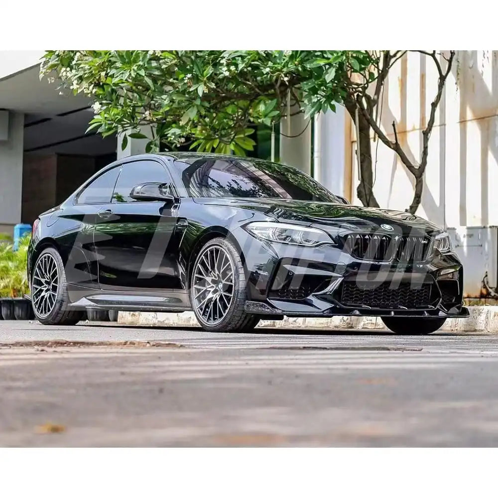 3D Style Carbon Fiber Front Lip For BMW F87 M2C 2016-2019 - Carbon Splitter