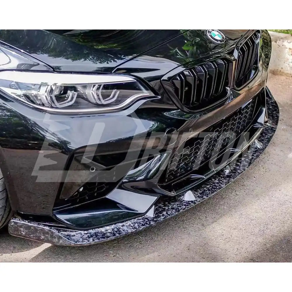 3D Style Carbon Fiber Front Lip For BMW F87 M2C 2016-2019 - Carbon Splitter