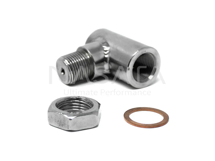 Masata BMW N55 Lambda Spacer Fooler O2 Oxygen Sensor Boss Stainless Steel (M2 M135i M235i 335i & 435i) - Exhaust