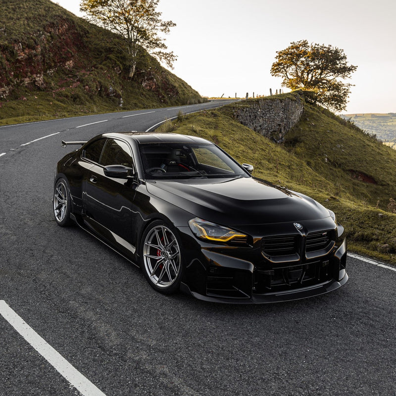 BMW G87 M2 TR87 CARBON FIBRE FRONT SPLITTER WITH WINGLETS BY TRE (2023 + ) - Carbon Splitter