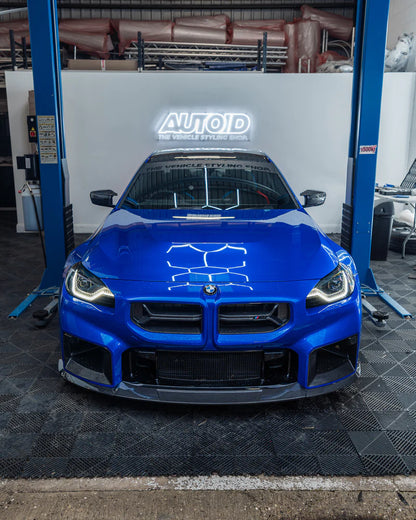 BMW G87 M2 TR87 CARBON FIBRE FLAT FRONT SPLITTER BY TRE (2023 + ) - Carbon Splitter