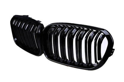 BMW 1 Series, M135i & M140i F20 F21 LCI Gloss Black Kidney Grilles (2015-2019)
