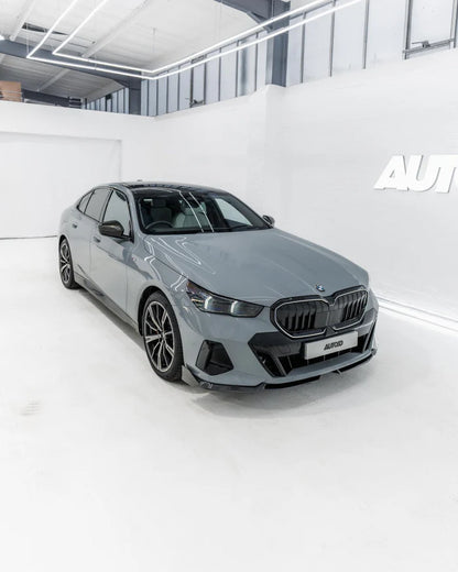 BMW 5 Series G60 G61 M Sport Pre-Preg Carbon Fibre Front Splitter by TRE (2024+)