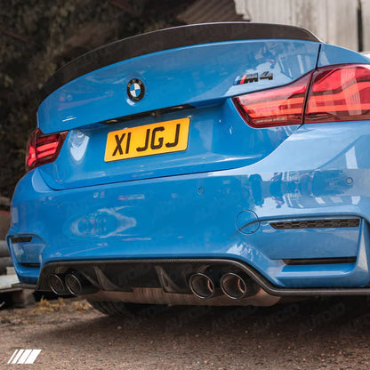 3DDesign Carbon Fibre Rear Diffuser (Type 1) for BMW M3 & M4 (2014-2020, F80 F82 F83)