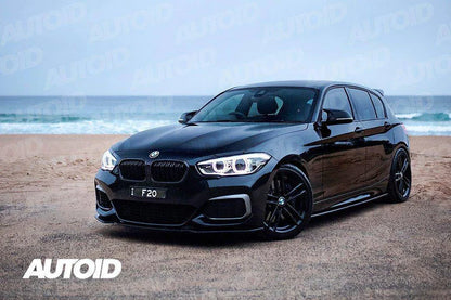 CARBON FIBRE DOUBLE SLAT KIDNEY GRILLES FOR BMW 1 SERIES (2015-2019, LCI F20 F21)