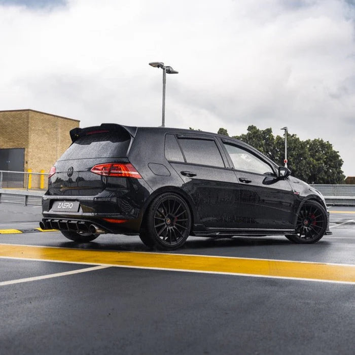 VW Golf GTI Mk7 EVO-1 Gloss Black Rear Diffuser by ZAERO (2013-2017)