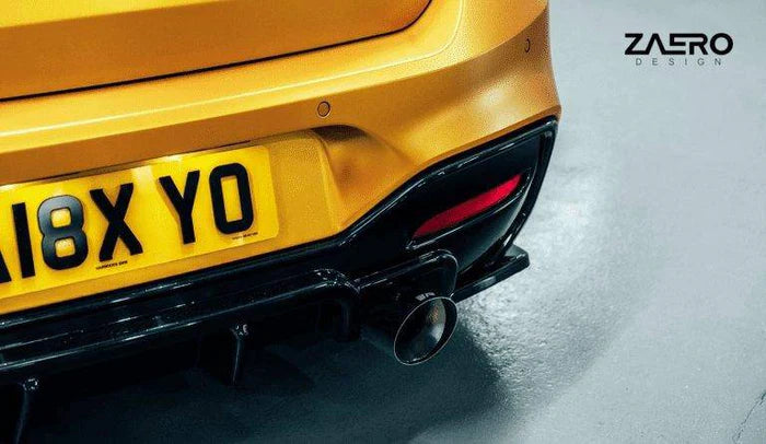 BMW 1 Series, M135i & M140i F20 F21 LCI EVO-1 Gloss Black Diffuser Side Spat Flap Extensions by ZAERO (2015-2019)