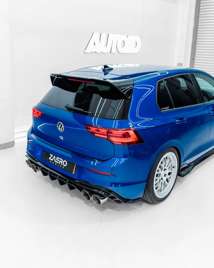 VW Golf R-Line / GTI / R / GTD / GTE Mk8 & Mk8.5 EVO-1 Gloss Black Rear Spoiler by ZAERO (2020+)