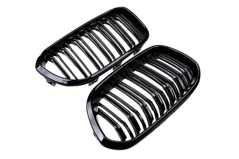 BMW 1 Series, M135i & M140i F20 F21 LCI Gloss Black Kidney Grilles (2015-2019)