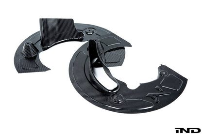 G8X M2 / M3 / M4 Carbon Brake Duct Shield Set by Alpha-N - Carbon Duct Vents