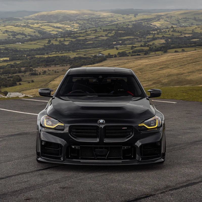 BMW G87 M2 TR87 CARBON FIBRE FRONT SPLITTER WITH WINGLETS BY TRE (2023 + ) - Carbon Splitter