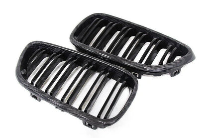 Carbon Fibre Double Slat Kidney Grilles for BMW 2 Series & M2 (2014-2020, F22 F87)