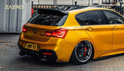 BMW 1 Series, M135i & M140i F20 F21 LCI EVO-1 Gloss Black Diffuser Side Spat Flap Extensions by ZAERO (2015-2019)
